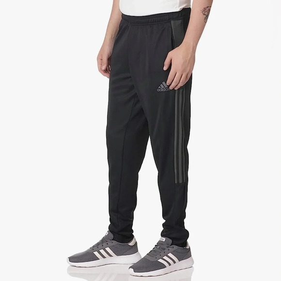 Adidas Aeroready‎ Tiro Track Pants Gray Stripes Drawstring Zip Pockets Size XS - Picture 4 of 16